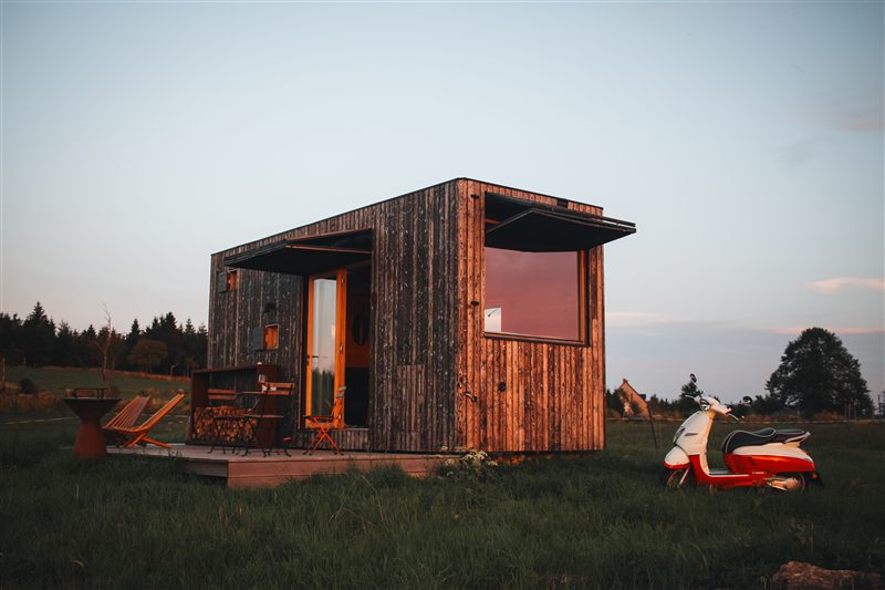 Glamping accommodation in the Ore Mountains – view of Na Malém Háji