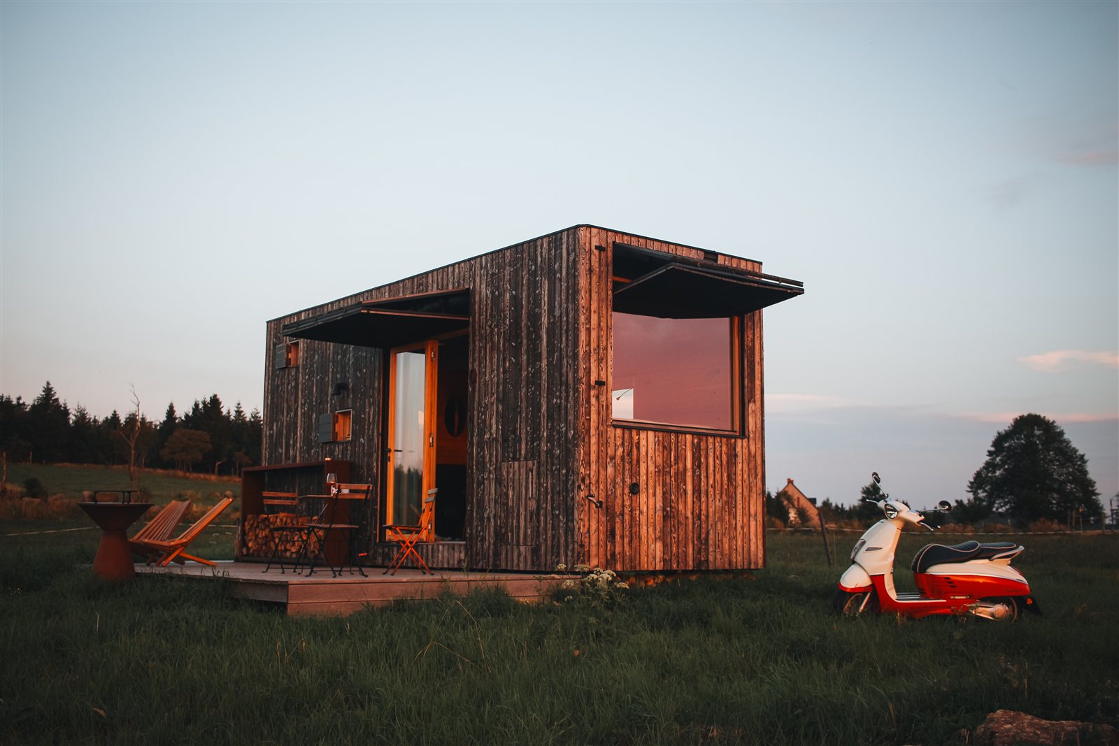 Glamping-Unterkunft im Erzgebirge – Blick auf Na Malém Háji